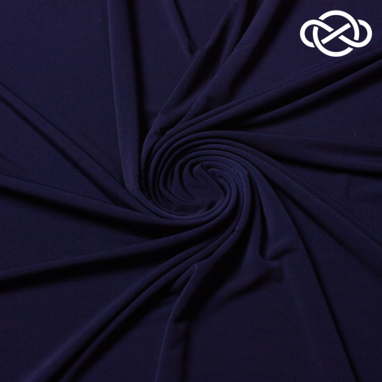 10318. Трикотажнрое полотно. Масло. Темно-синий