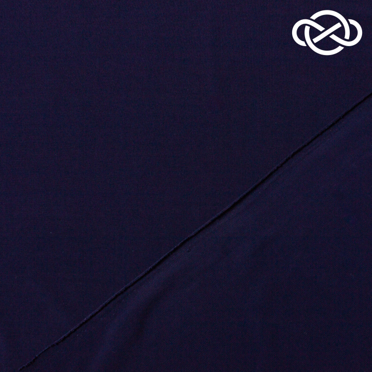 10318. Трикотажнрое полотно. Масло. Темно-синий - фото 2