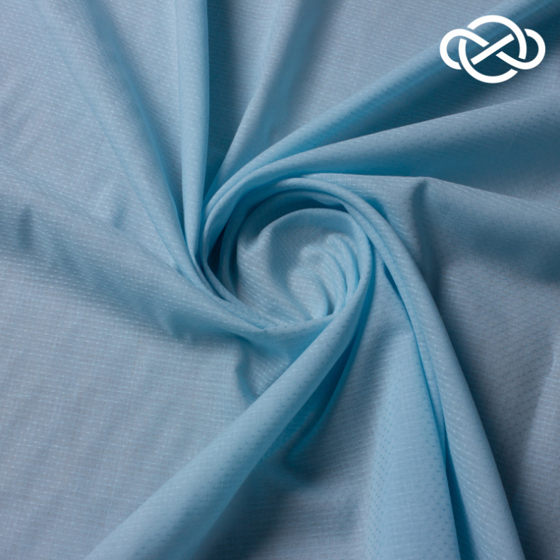 10321. Хлопок. Вуаль. Жаккард. Голубой эликсир от Tkani.site