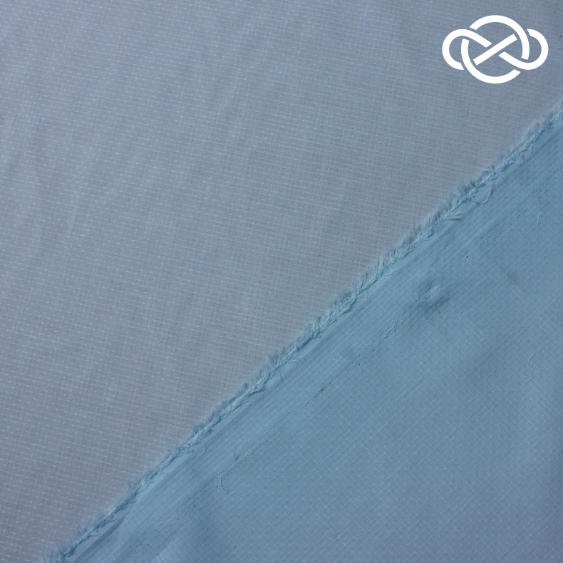 10321. Хлопок. Вуаль. Жаккард. Голубой эликсир от Tkani.site