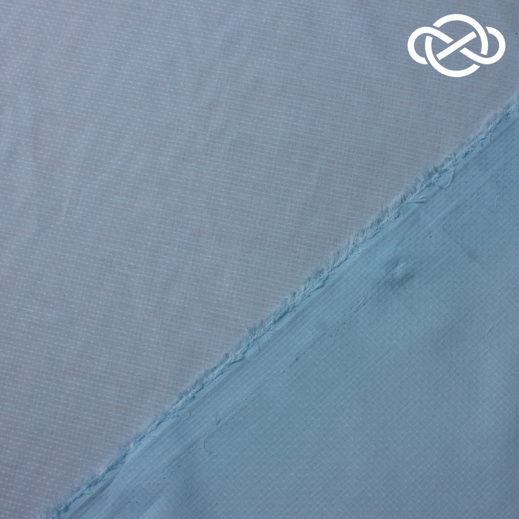 10321. Хлопок. Вуаль. Жаккард. Голубой эликсир - фото 2