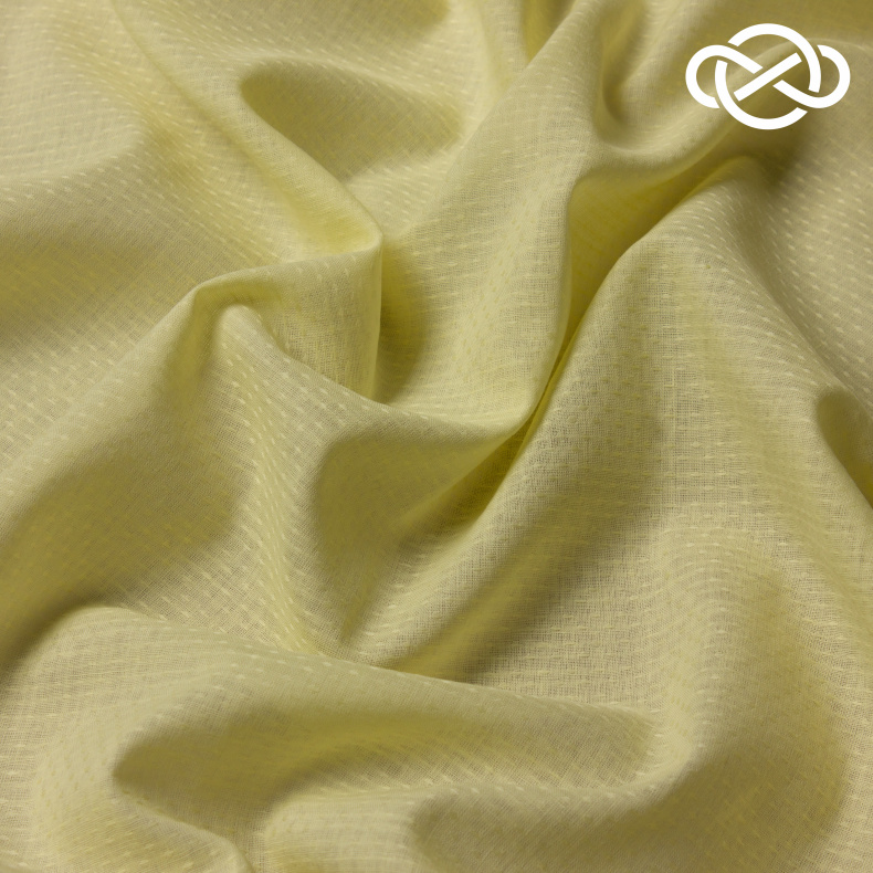 10322. Хлопок. Вуаль. Жаккард. Желтый ирис от Tkani.site