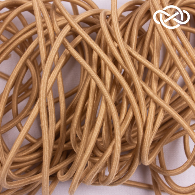 10335. Шляпная резинка круглая 10 метров. Ширина 3мм от Tkani.site