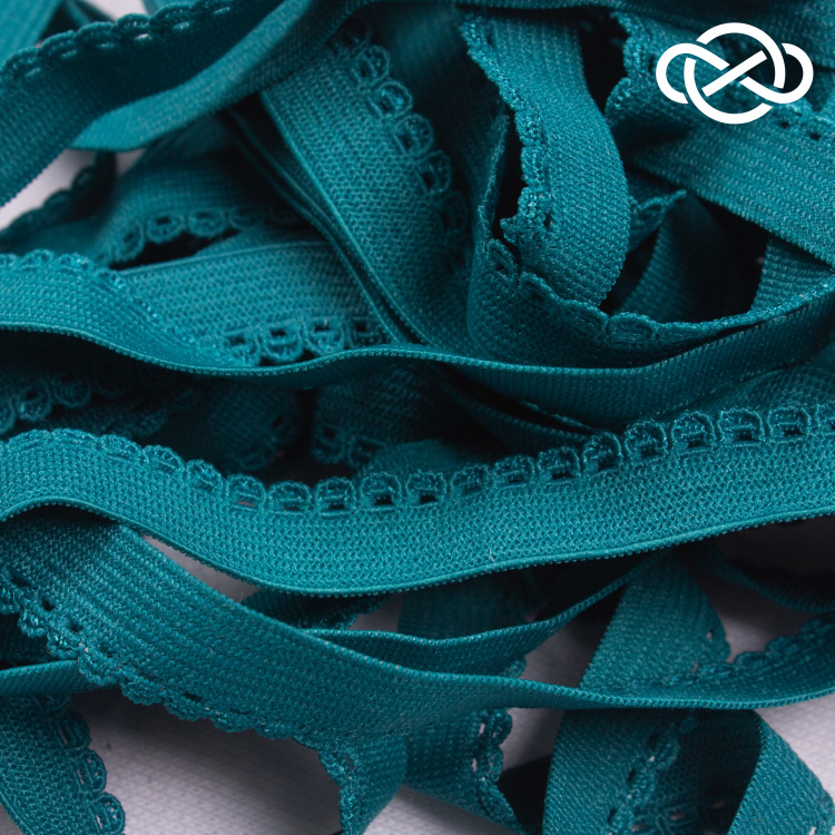 10338. Резинка бельевая декоративная 1см*10м (цена за упаковку) - фото 1