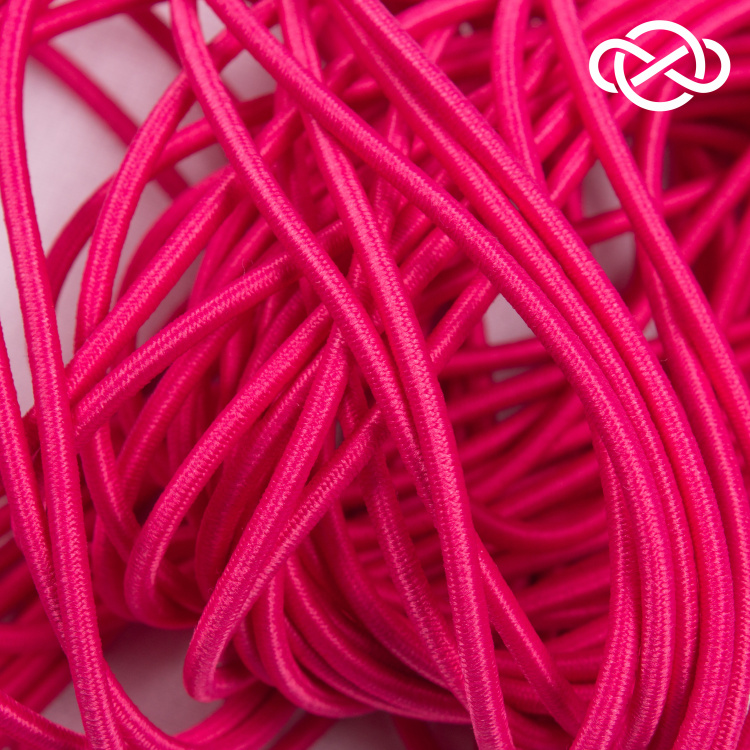 10339. Шляпная резинка круглая 10 метров. Ширина 3мм - фото 1