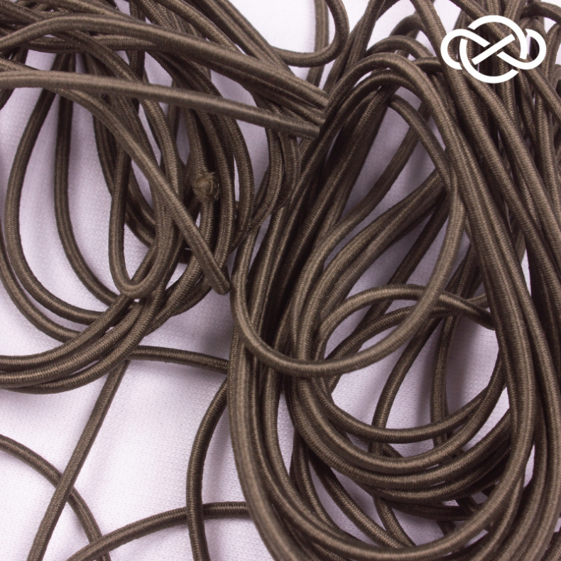 10340. Шляпная резинка круглая 10 метров. Ширина 3мм от Tkani.site