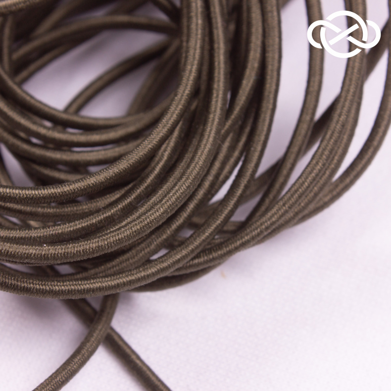 10340. Шляпная резинка круглая 10 метров. Ширина 3мм от Tkani.site