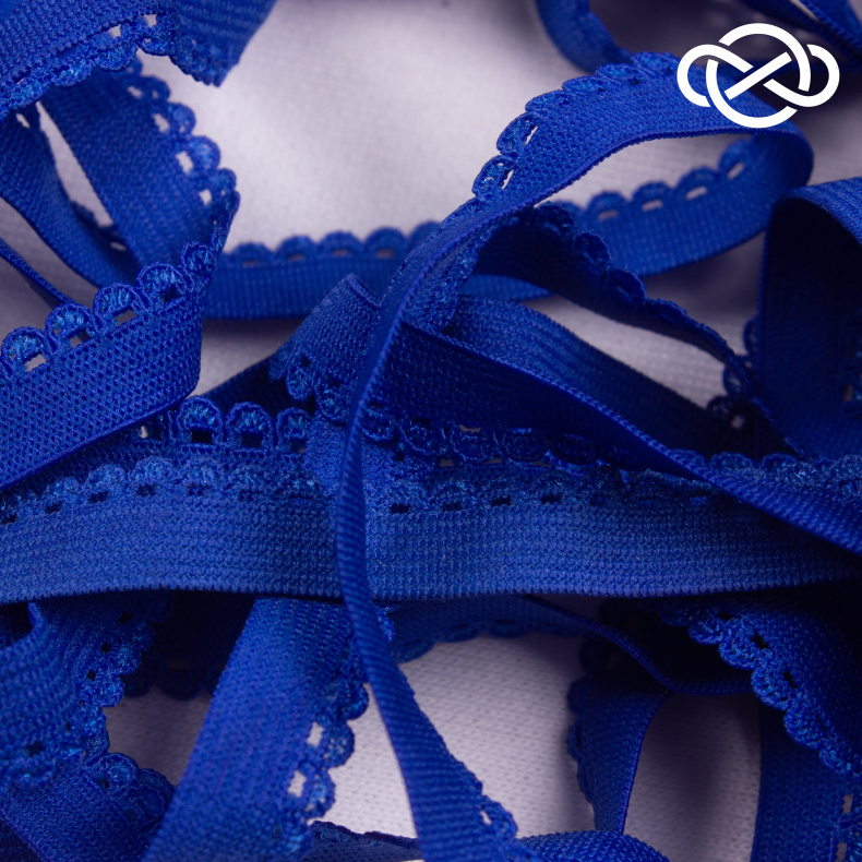 10349. Резинка бельевая декоративная 1см*10м (цена за упаковку) от Tkani.site