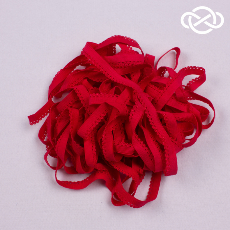 10355. Резинка бельевая декоративная 1см*10м (цена за упаковку) от Tkani.site