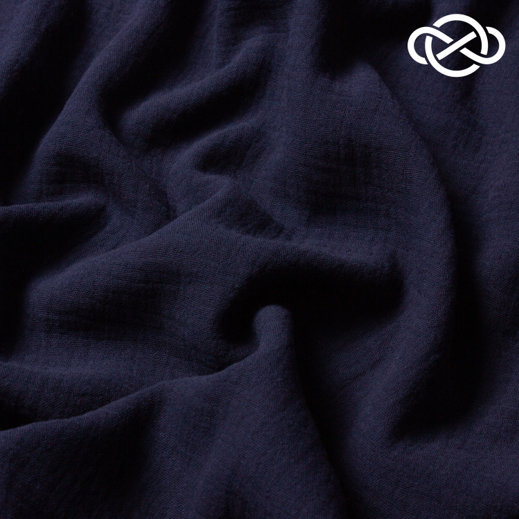 10327. Муслин. Двухслойный. Темно-синий. Уценка!!! - фото 1