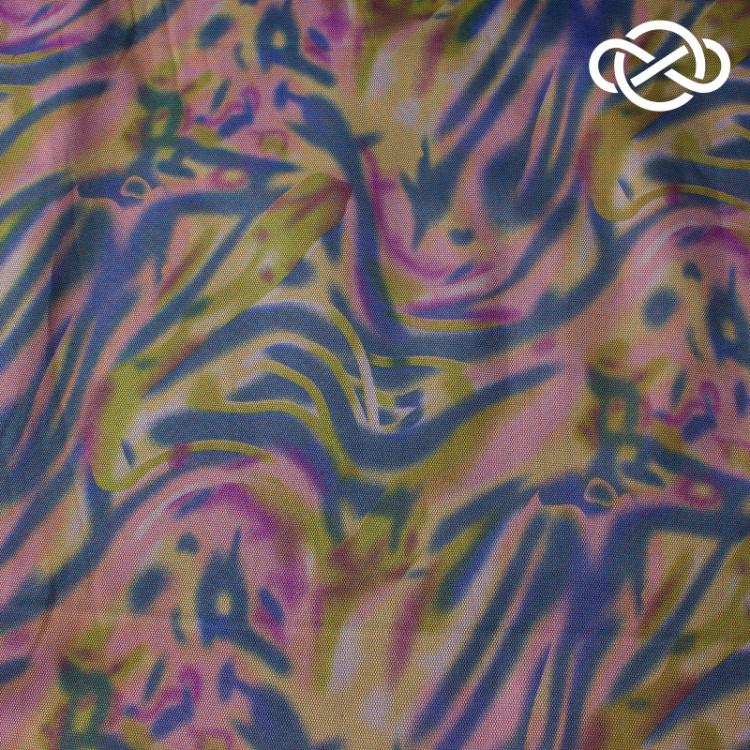 10365. Курточная дублированная сеткой. Принт