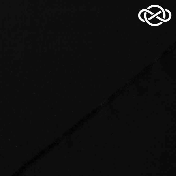 10372. Плательная вискоза. Черный - фото 2