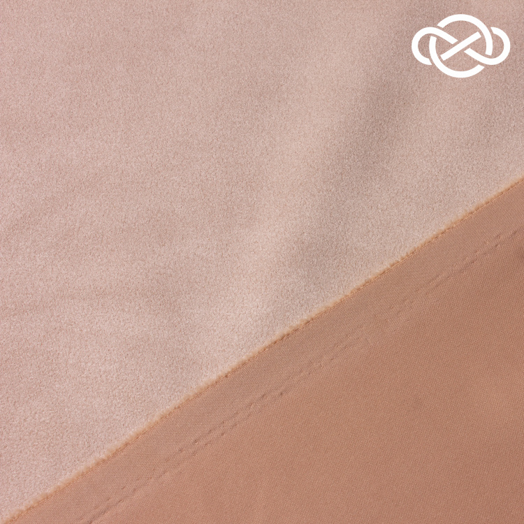 10374. Замша на трикотаже. Бискотти - фото 2