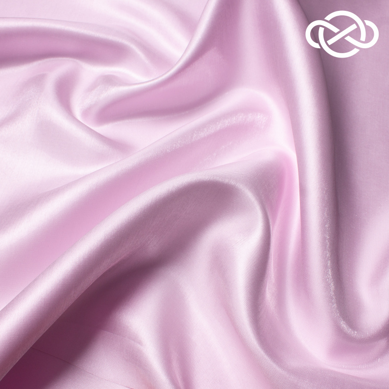 10383. Мерцающий атлас с нейлоном. Нежно-розовый от Tkani.site