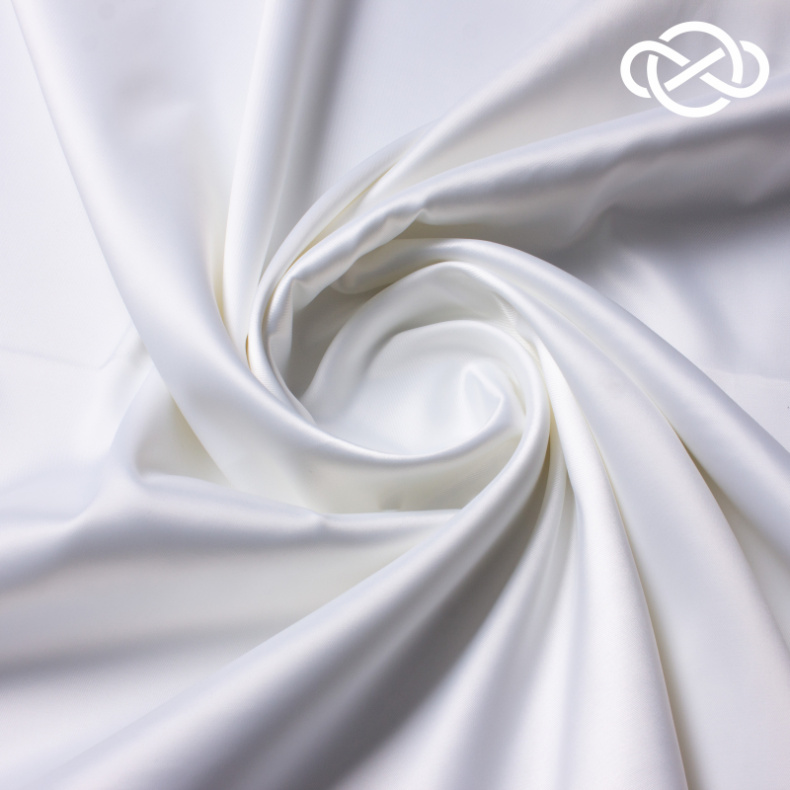 10388.  Атлас "Русский сатин" Молочный от Tkani.site