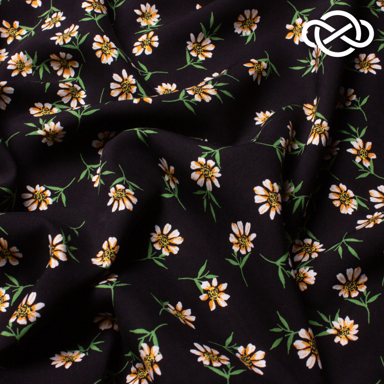 10389. Конкурс!!! Штапель. Вискоза. Принт от Tkani.site