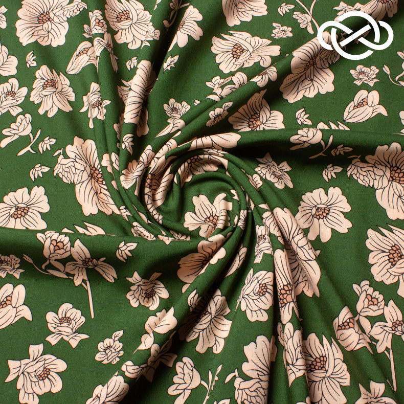 10390. Конкурс!!! Штапель. Вискоза. Принт от Tkani.site