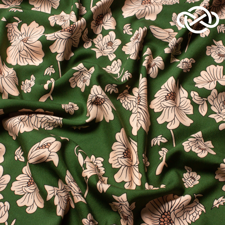 10390. Конкурс!!! Штапель. Вискоза. Принт от Tkani.site