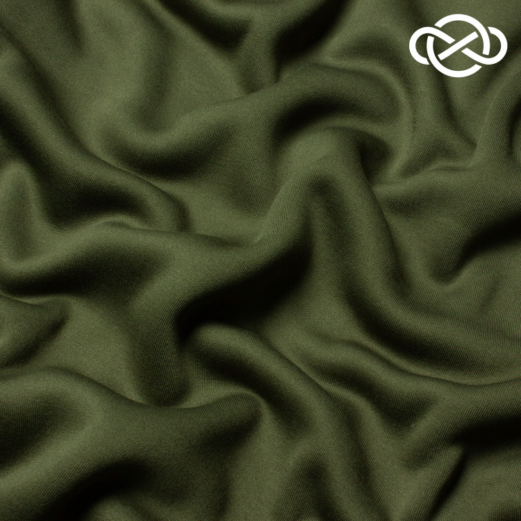 10394. Футер 3-х нитка с начесом. Balenciaga. Темный хаки - фото 1