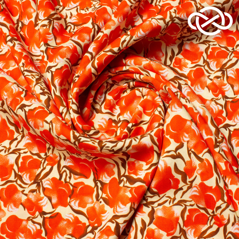 10395. Конкурс!!! Штапель. Вискоза. Принт от Tkani.site