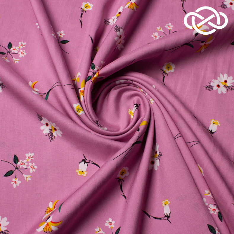 10396. Конкурс!!! Штапель. Вискоза. Принт от Tkani.site