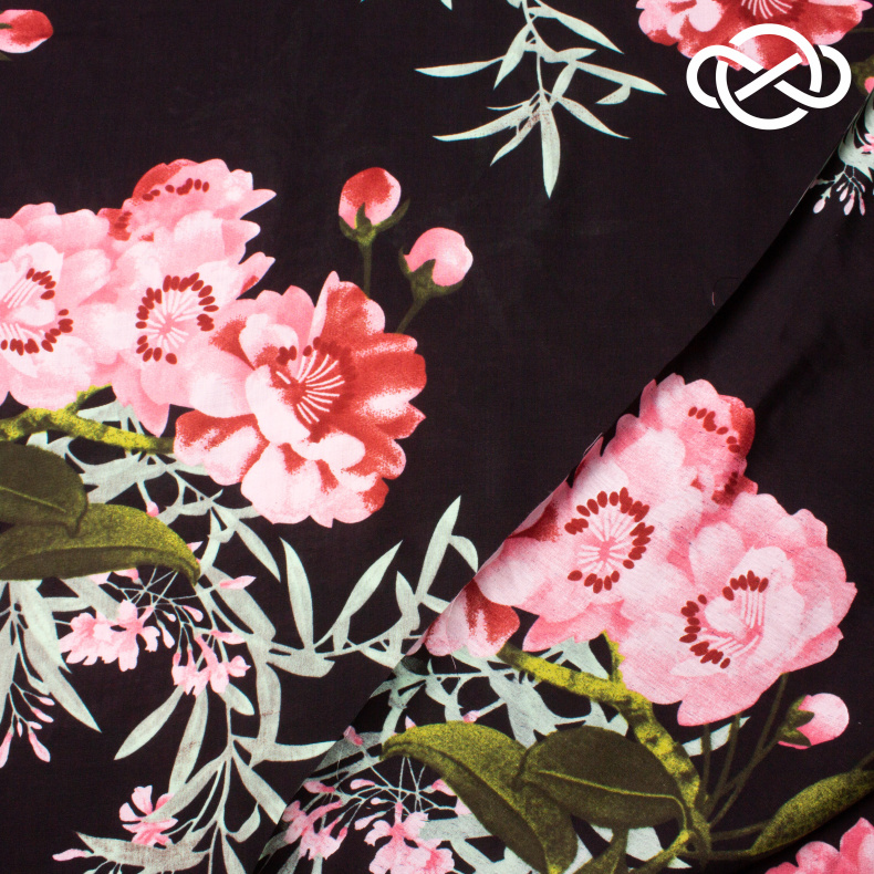 10398. Конкурс!!! Штапель. Вискоза. Принт от Tkani.site