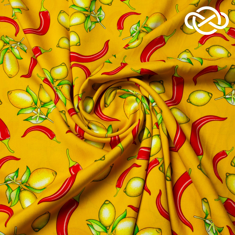 10402. Конкурс!!! Штапель. Вискоза. Принт от Tkani.site