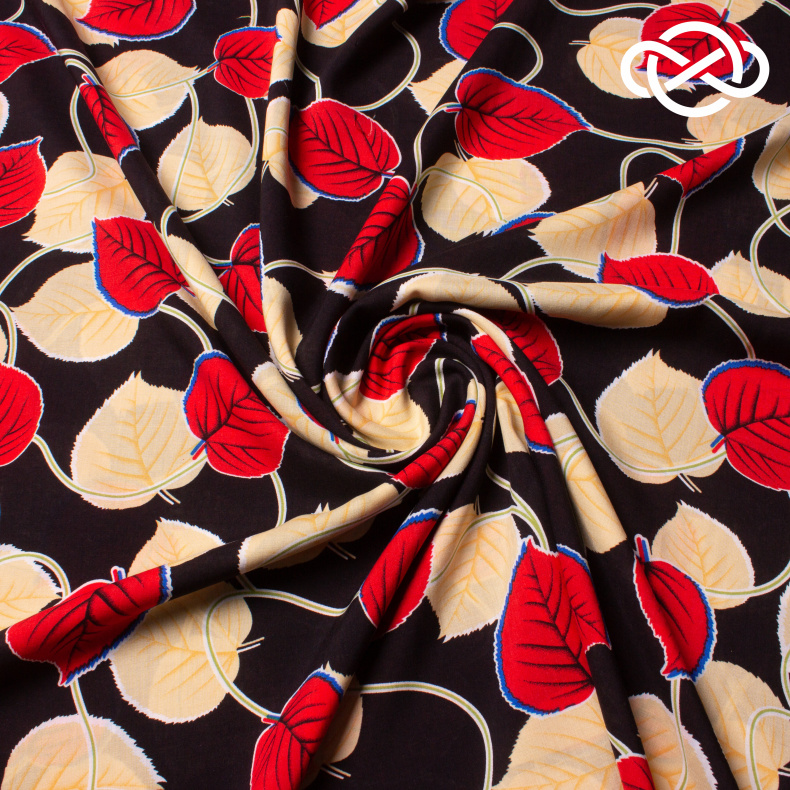 10408. Конкурс!!! Штапель. Вискоза. Принт от Tkani.site