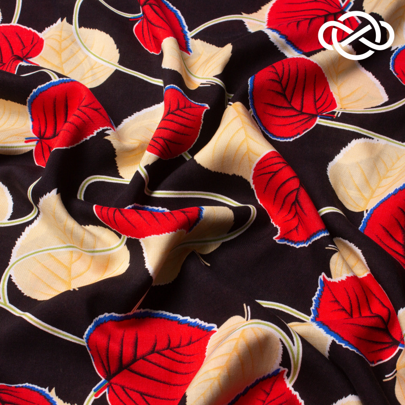 10408. Конкурс!!! Штапель. Вискоза. Принт от Tkani.site