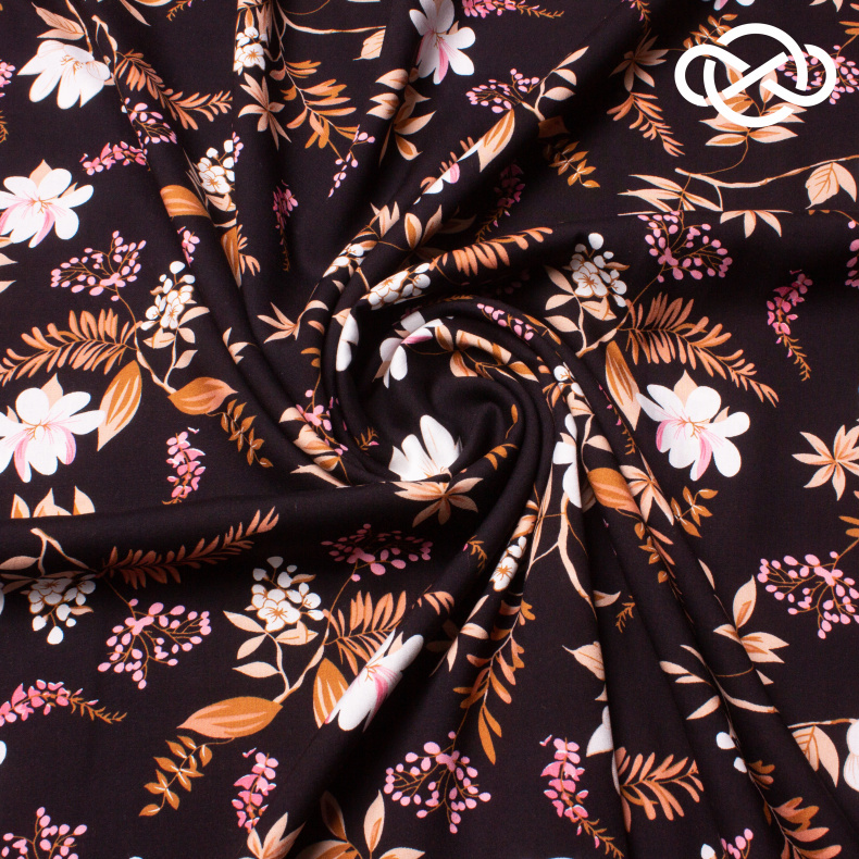 10409. Конкурс!!! Штапель. Вискоза. Принт от Tkani.site