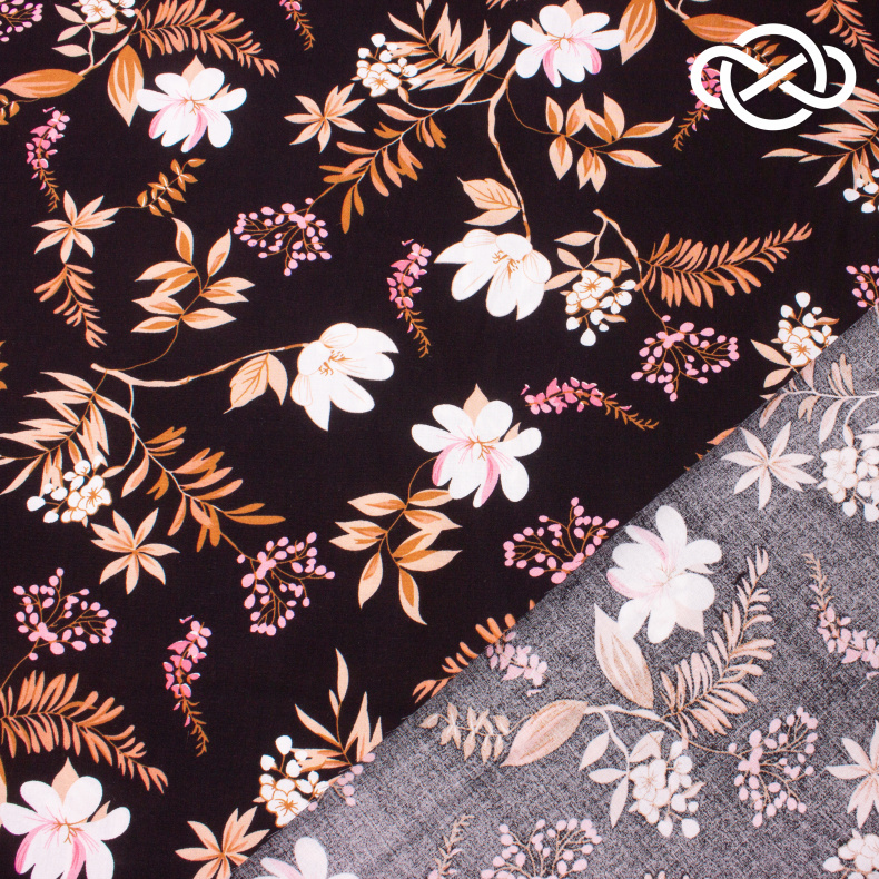 10409. Конкурс!!! Штапель. Вискоза. Принт от Tkani.site