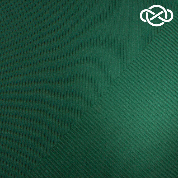 10412. Трикотажное полотно. Лапша . Темно-зеленый - фото 2