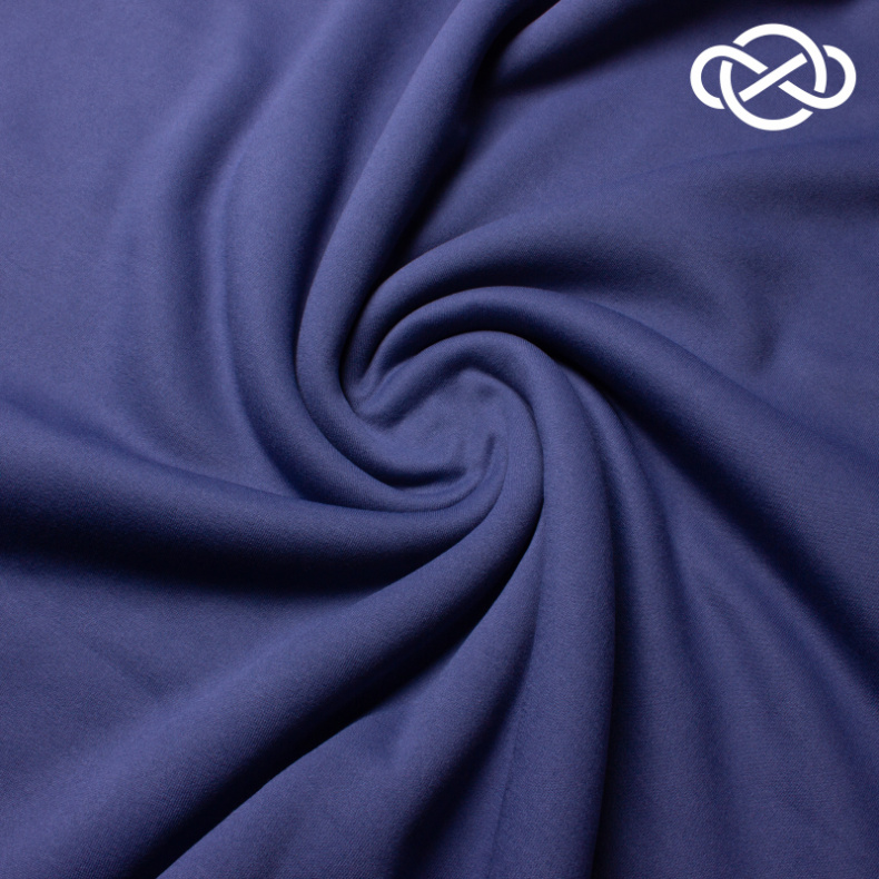 10417. Футер 3-х нитка с начесом. Balenciaga. Индиго от Tkani.site