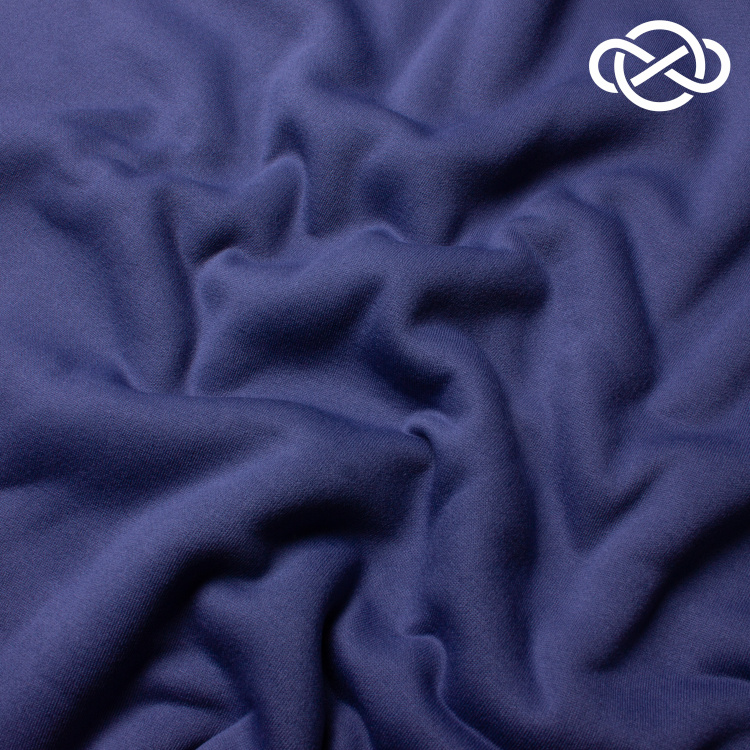 10417. Футер 3-х нитка с начесом. Balenciaga. Индиго - фото 1