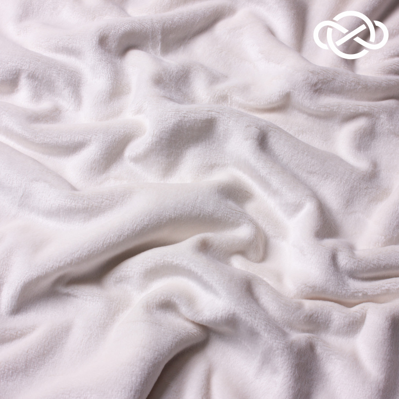 10418. Трикотажное полотно. Велюр. Суперсофт. Молочный от Tkani.site