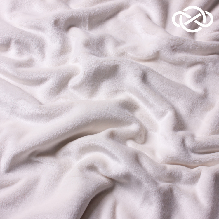 10418. Трикотажное полотно. Велюр. Суперсофт. Молочный - фото 1