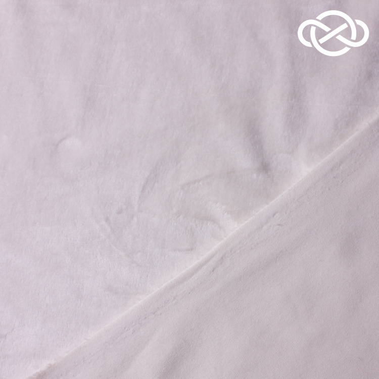 10418. Трикотажное полотно. Велюр. Суперсофт. Молочный - фото 2