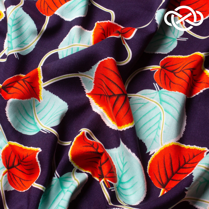 10423. Конкурс!!! Штапель. Вискоза. Принт от Tkani.site