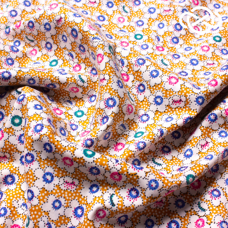 10434. Конкурс!!! Поплин. Хлопок. Принт от Tkani.site