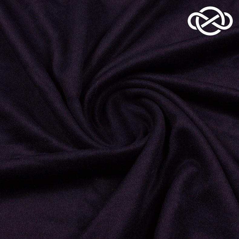 7715. Пальтовая. Ворс. Темно-синий. от Tkani.site