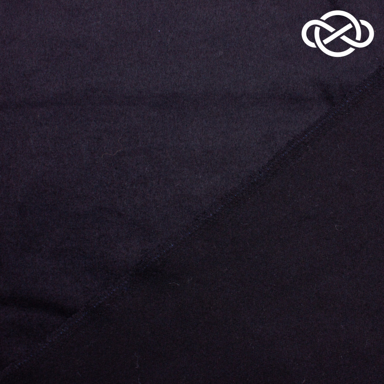 7715. Пальтовая. Ворс. Темно-синий. от Tkani.site