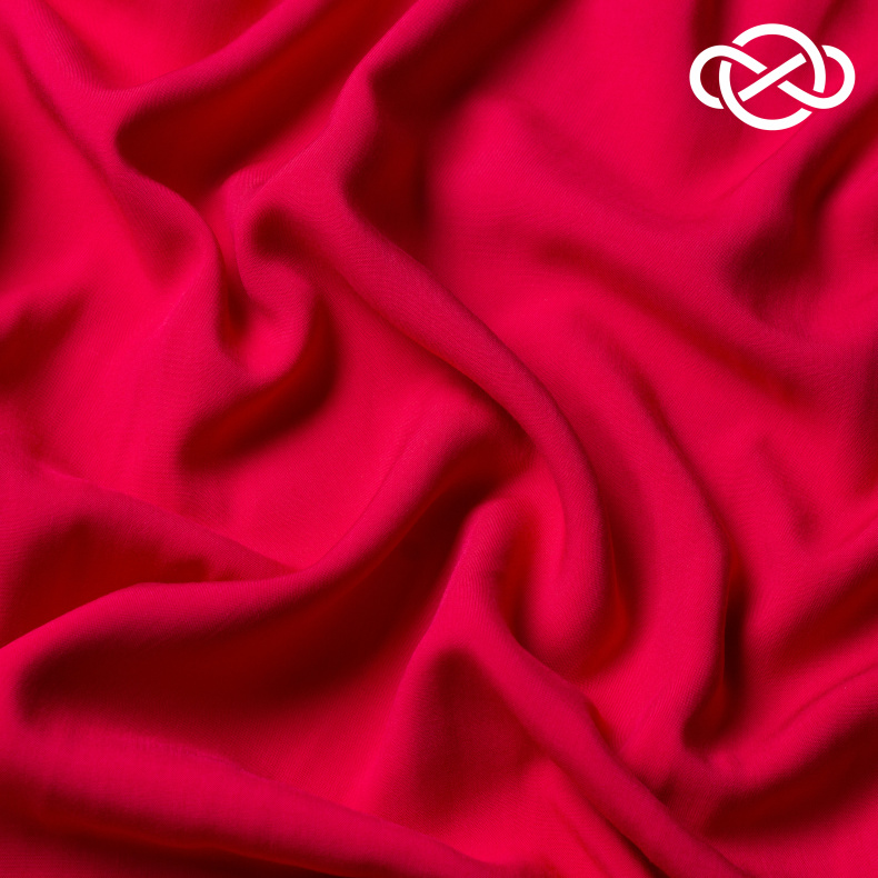 10438. Штапель. Вискоза. Сахарный коралл. Уценка!!! от Tkani.site