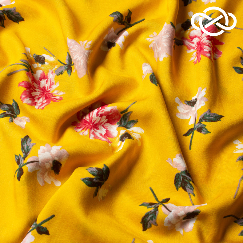 10442. Конкурс!!! Штапель. Вискоза. Принт от Tkani.site