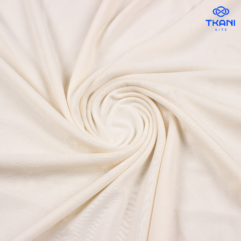 1014. Трикотажная подкладка. Молочный. от Tkani.site