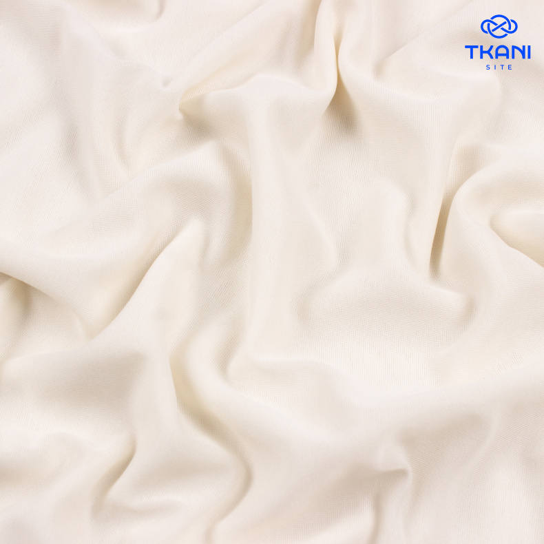 1014. Трикотажная подкладка. Молочный. от Tkani.site