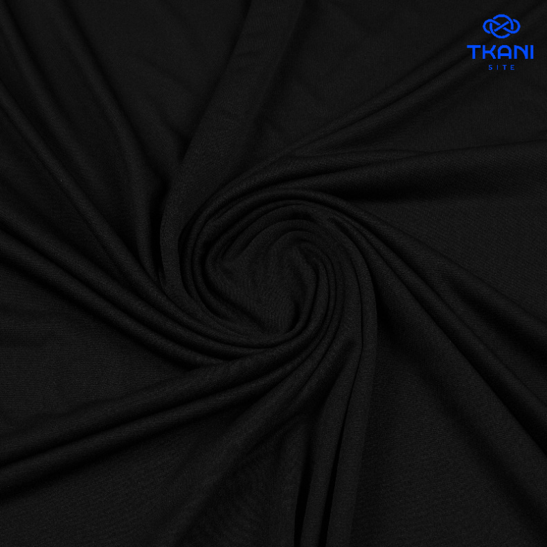 1016. Трикотажная подкладка. Черный. от Tkani.site