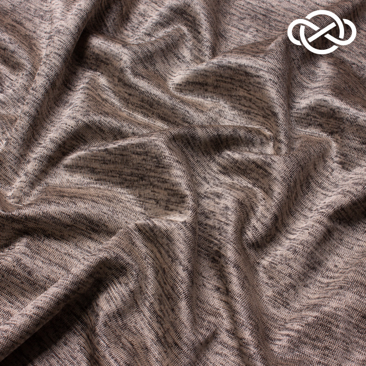 10449. Трикотажное полотно. Меланж. Глянец. - фото 1