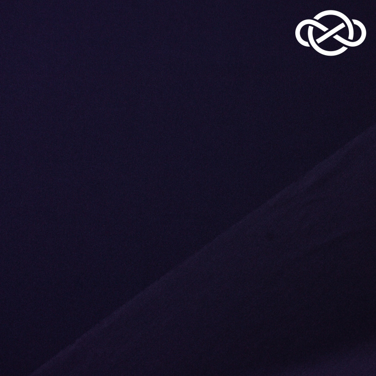 10455. Трикотажное полотно. Скуба. Темно-синий - фото 2