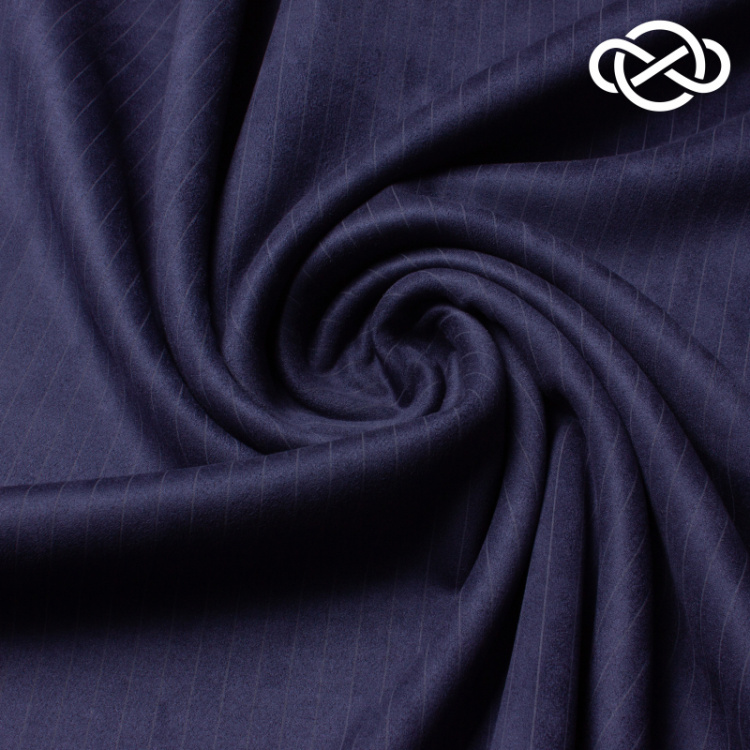 10457. Замша на трикотаже. В полоску