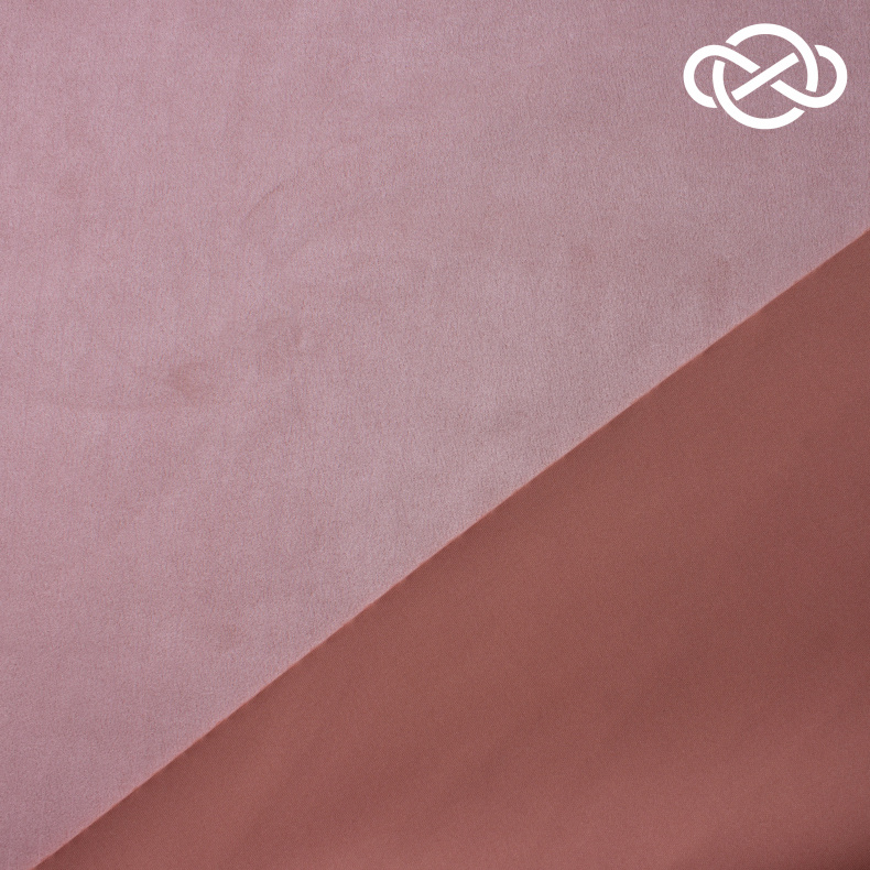 10458. Замша на трикотаже. В полоску от Tkani.site